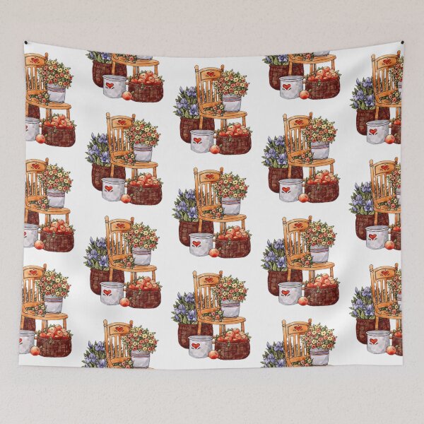 Item preview, Apple Basket Illustration in Watercolor designed and sold by Stevenobinsun.