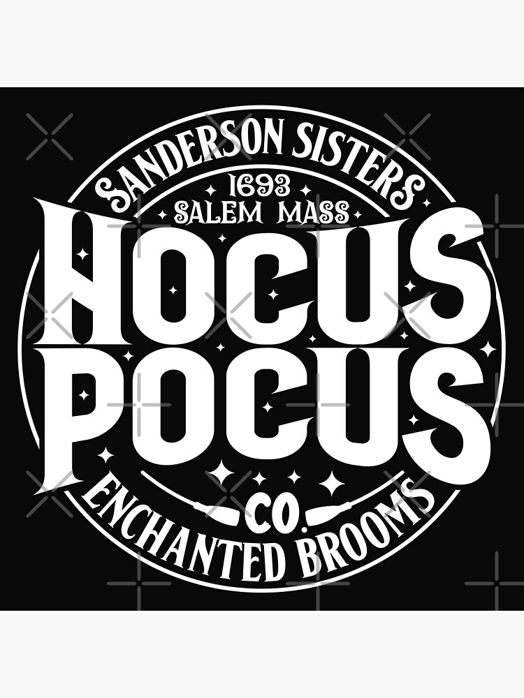 "Hocus Pocus Sanderson Sisters Logo" Poster for Sale by sheenamays Redbubble