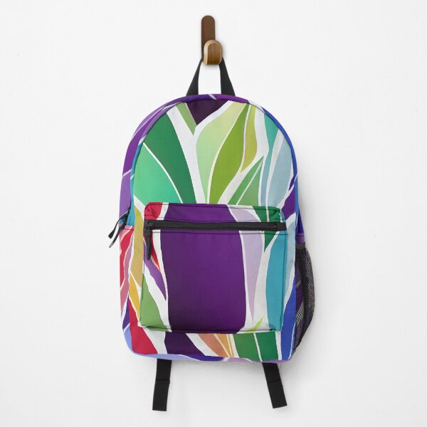 Item preview, abstract rainbow leaves design happy joyful colorful blowing in the wind inspirational and uplifting designed and sold by CGSGraphics.