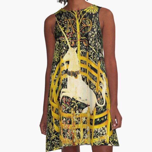 HD The Unicorn in Captivity (1494 aprox) A-Line Dress