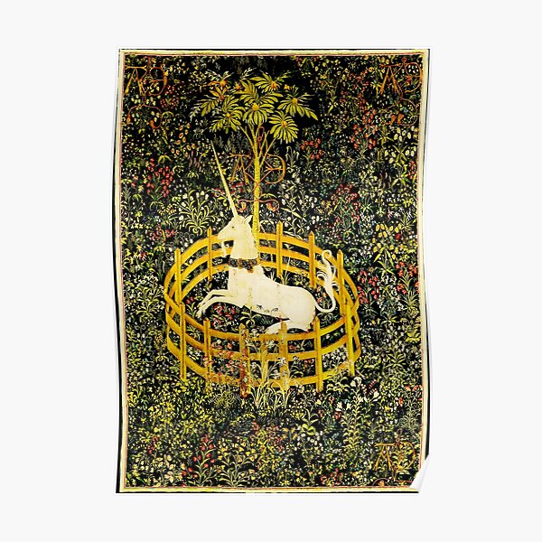 HD The Unicorn in Captivity (1494 aprox) Poster