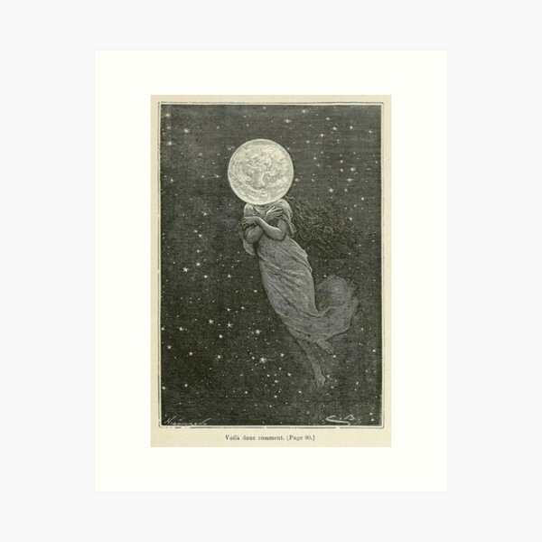 Item preview, Moon Woman designed and sold by BlueSpecsStudio.