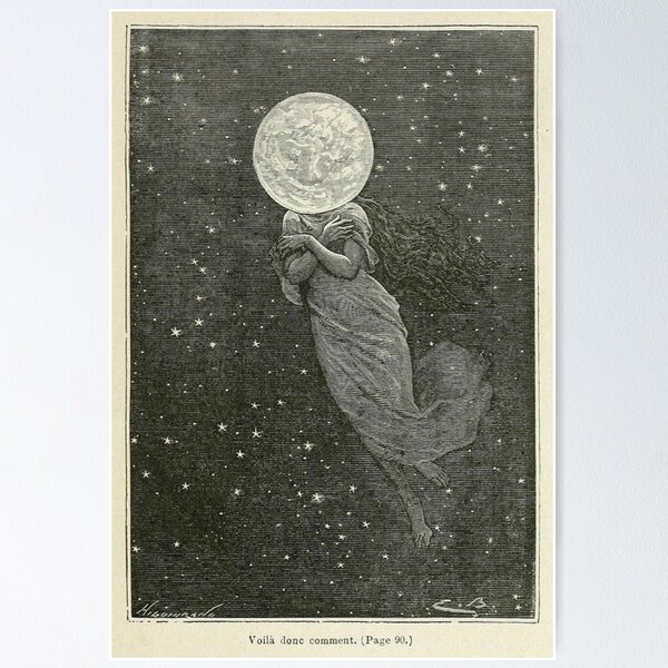 Item preview, Moon Woman designed and sold by BlueSpecsStudio.