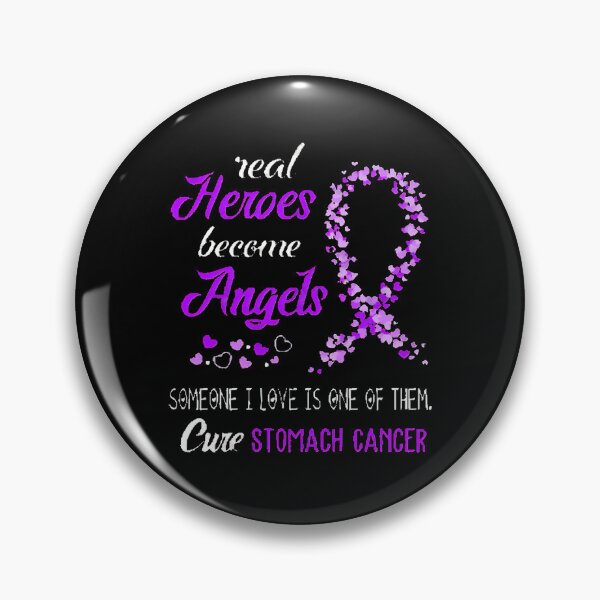 Item preview, Real Heroes Become Angles Stomach Cancer Awareness Support Stomach Cancer Warrior Gifts  designed and sold by BrentZimmerman.