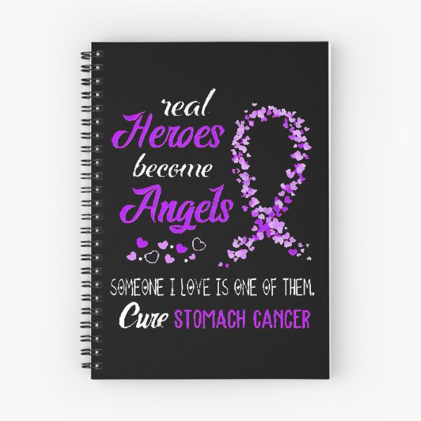 Item preview, Real Heroes Become Angles Stomach Cancer Awareness Support Stomach Cancer Warrior Gifts  designed and sold by BrentZimmerman.