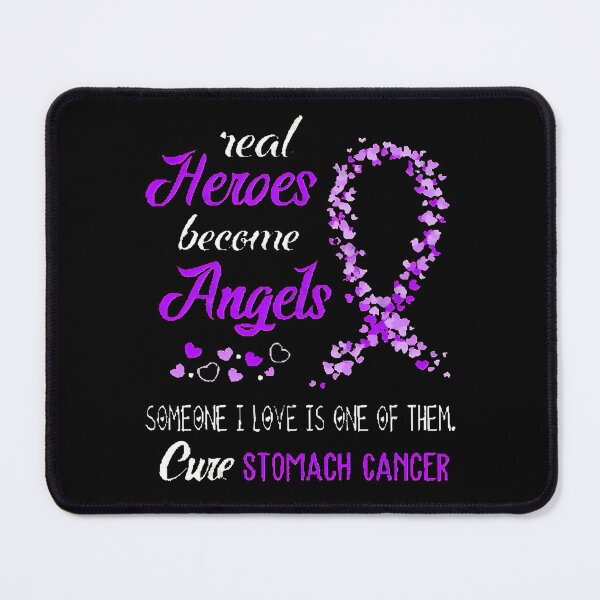 Item preview, Real Heroes Become Angles Stomach Cancer Awareness Support Stomach Cancer Warrior Gifts  designed and sold by BrentZimmerman.