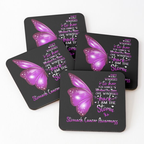 Item preview, She Whispered Back I Am The Storm Stomach Cancer Awareness Butterfly  designed and sold by BrentZimmerman.