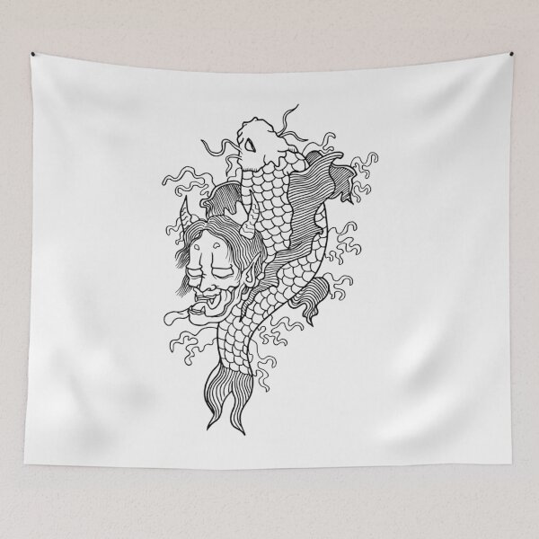 Item preview, Koi and Hannyamask Classic designed and sold by luisjaraysi4.