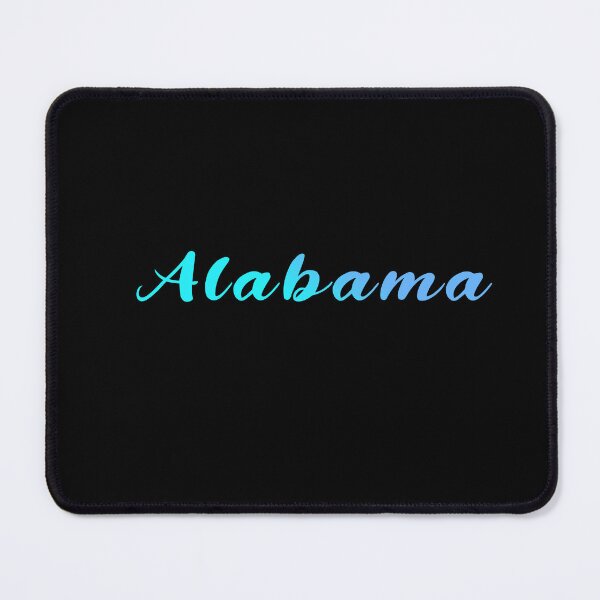 Item preview, Alabama State Shirt with Blue Gradient Writing designed and sold by Zandrasart.