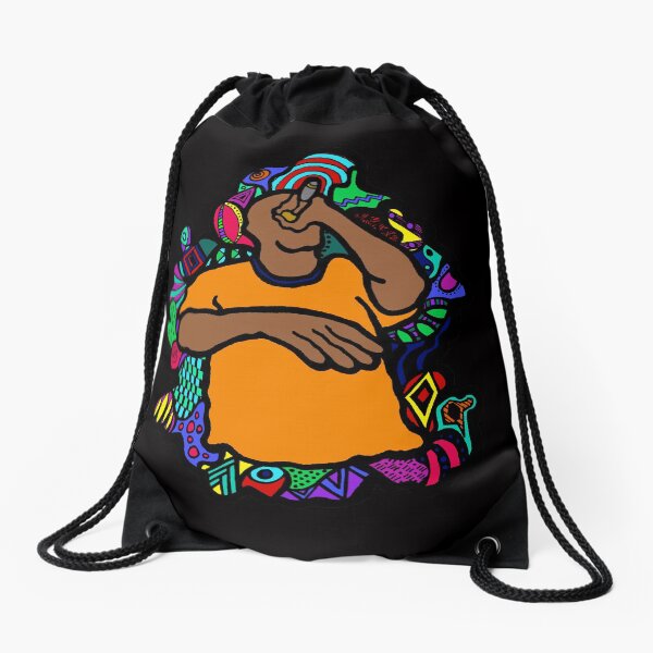 Holla if you hear me Drawstring Bag
