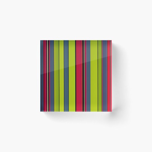 Item preview, Green Multicolored Stripes Pattern  designed and sold by NellVerde.