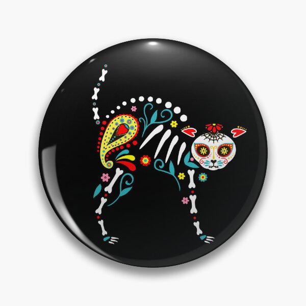 Item preview, Dia De Los Muertos Design | Sugar Skull Gatos designed and sold by Peter Stawicki.