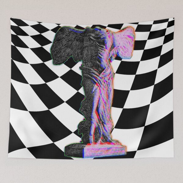 Item preview, Vaporwave Samothrace Relativistic Checkerboard  designed and sold by spinolator.