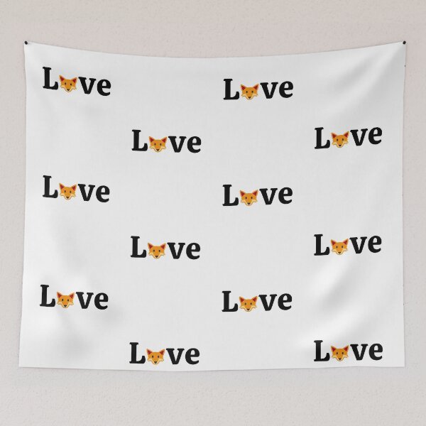 Item preview, Love Fox, Cute Fox Face, patterned designed and sold by JRice66.