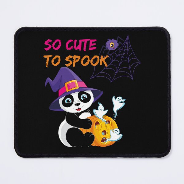 Item preview, So Cute to Spook Panda Witch on Black designed and sold by LoloTrends.