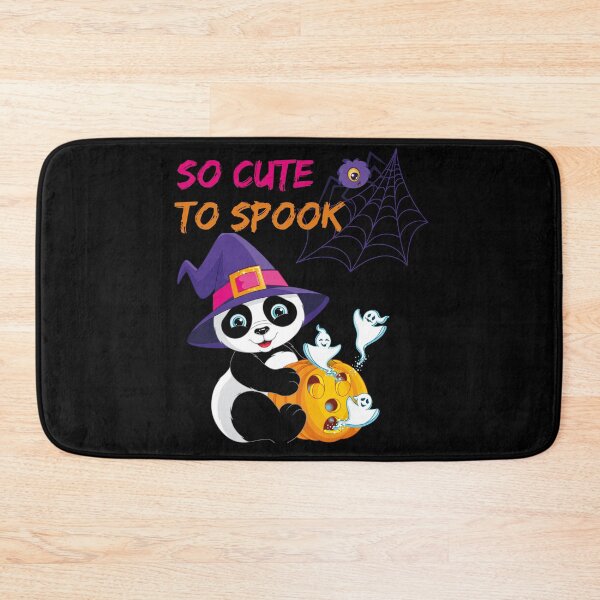 Item preview, So Cute to Spook Panda Witch on Black  designed and sold by LoloTrends.