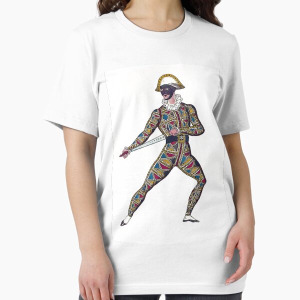 Harlequin Arlecchino Arlequin Commedia dell'Arte Clown Character Essential T-Shirt