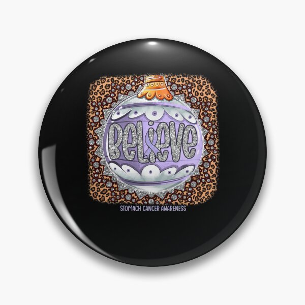 Item preview, Stomach Cancer Awareness - Believe Ornament Leopard christmas  designed and sold by BrentZimmerman.