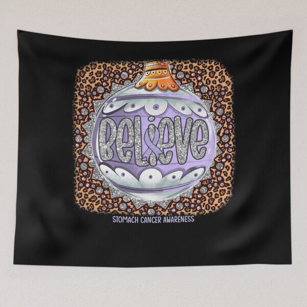 Item preview, Stomach Cancer Awareness - Believe Ornament Leopard christmas  designed and sold by BrentZimmerman.