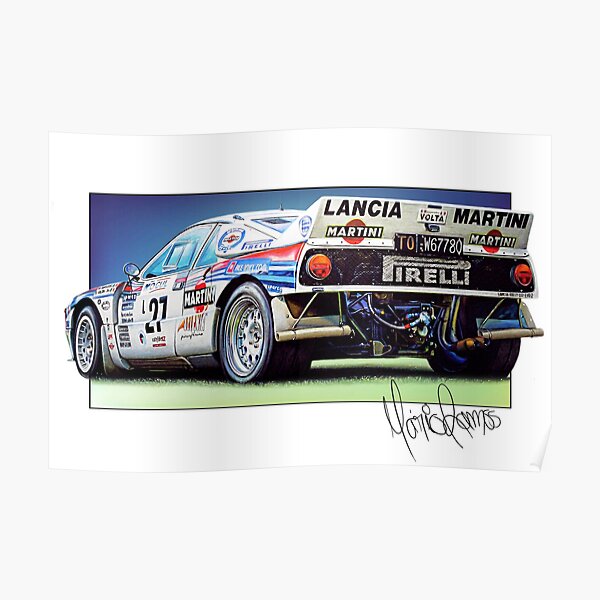 einer erstaunlichen Lancia 037 Gruppe B. Poster