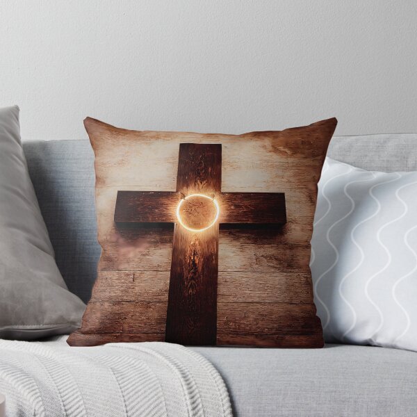 Item preview, Christian Cross with Glowing Circle of Faith Hope and Love INRI Prayer Jesus Son of God designed and sold by CGSGraphics.