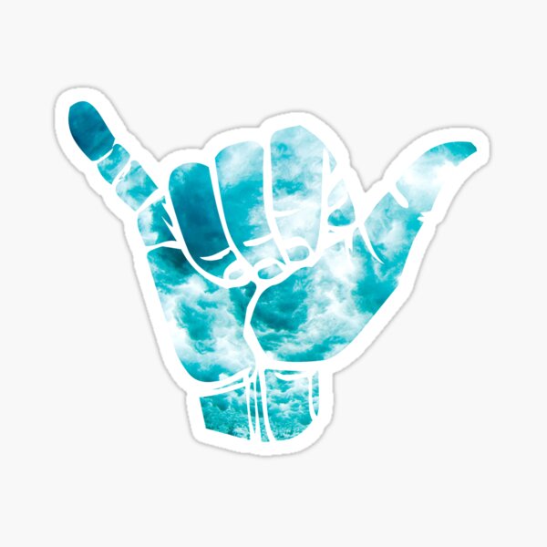 Shaka Design Sticker