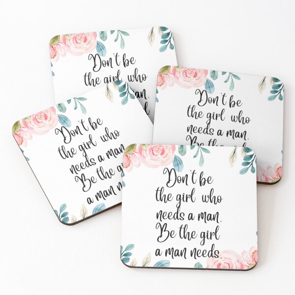 Item preview, Don't Be The Girl Who Needs a Man Sticker/ Girl Empowerment Decor/ Women Empowerment/ Girl Confidence Stickers Quotes/ Women Positive Quotes Quotes designed and sold by KingdomKubs.