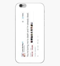 Lana del Rey- "You're Boring Me to Death And I'm Already Dead" Tweet iPhone Case