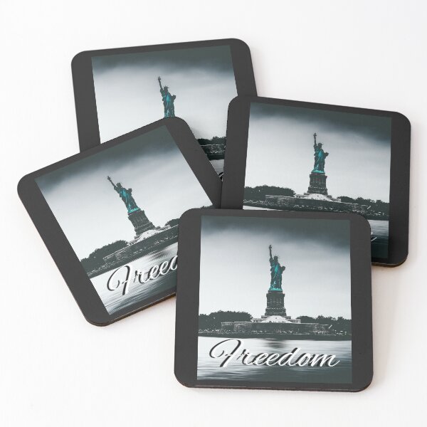Item preview, FREEDOM...Lady Liberty standing tall in gray skies. designed and sold by AmericaFreedom.