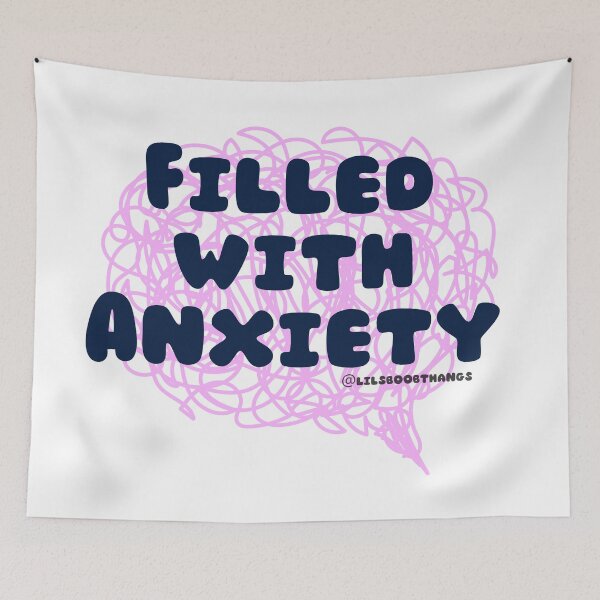 Item preview, Filled with Anxiety. v6 | lilsboobthangs designed and sold by lilsboobthangs.