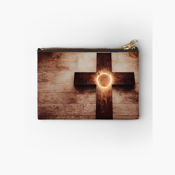Item preview, Christian Cross with Glowing Circle of Faith Hope and Love INRI Prayer Jesus Son of God designed and sold by CGSGraphics.