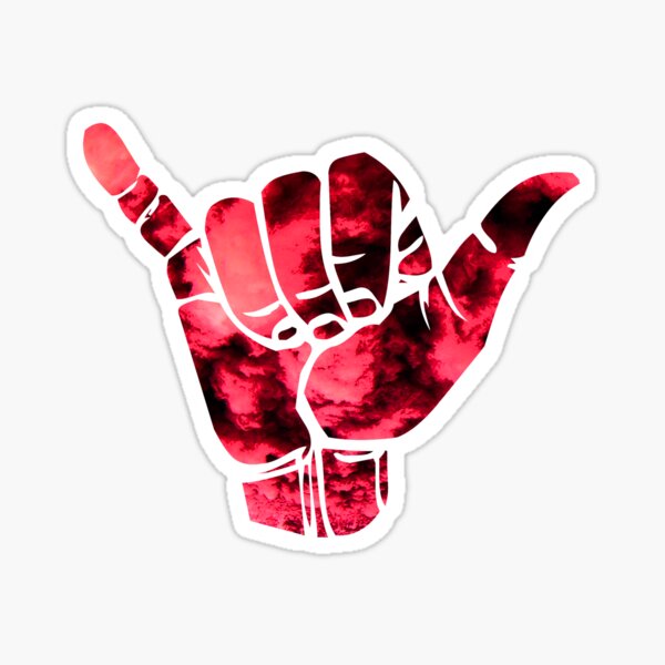 Shaka Design Sticker