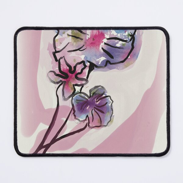 Item preview, Three Flowers on White and Pink designed and sold by designs-by-ann.