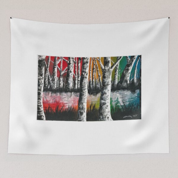 Item preview, Rainbow Birches designed and sold by mkfloriomanning.
