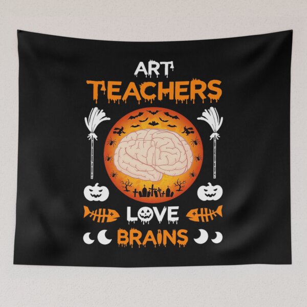 Item preview, Profesores de arte Love Brains Funny Halloween T designed and sold by velniovodebh.