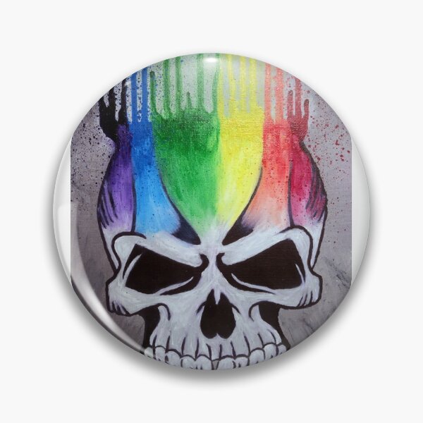 Item preview, Rainbow skull designed and sold by mkfloriomanning.