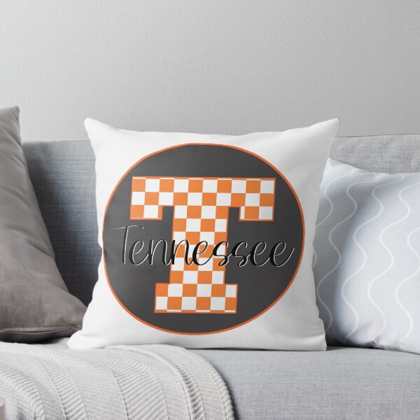 Checked T - Tennessee Throw Pillow