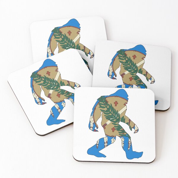 Item preview, Oklahoma Bigfoot state flag  designed and sold by OKyak.