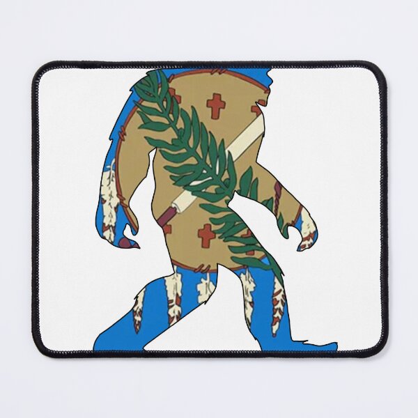 Item preview, Oklahoma Bigfoot state flag  designed and sold by OKyak.