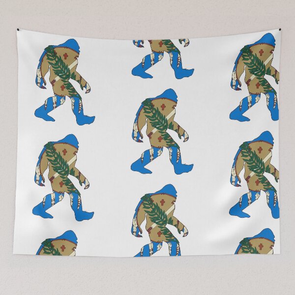 Item preview, Oklahoma Bigfoot state flag  designed and sold by OKyak.