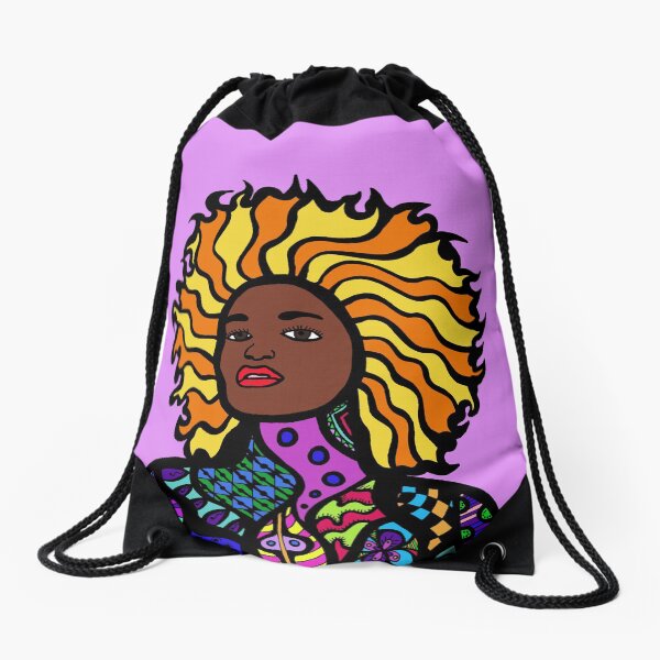 Afro Punk Drawstring Bag
