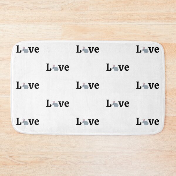 Item preview, Love Bunny, I love Bunnies, patterned designed and sold by JRice66.