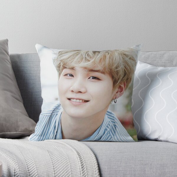 Suga BTS Throw Pillow