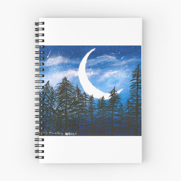 Item preview, Forested night sky designed and sold by mkfloriomanning.