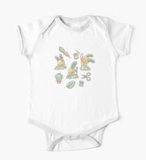 Sewing Bunnies - Yellow One Piece - Short Sleeve
