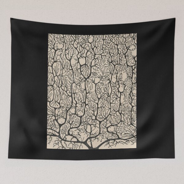Item preview, A purkinje neuron from the human cerebellum, ca. 1900, Santiago Ramon designed and sold by TaraBrown6.