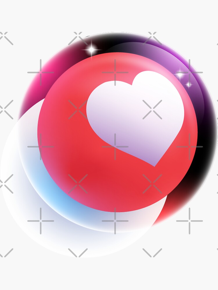 "White heart emoji" Sticker for Sale by CorneliusDesign Redbubble