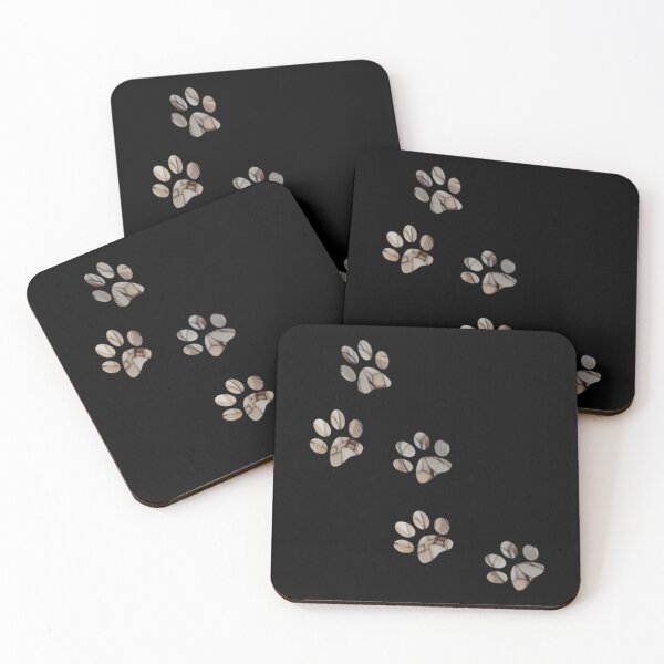 Item preview, artTS collage art PAW PRINTS dog pet brownz designed and sold by velniovodebh.