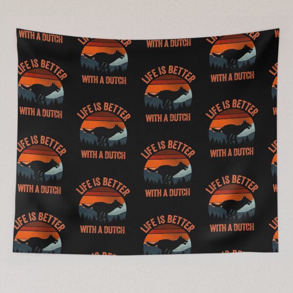 Item preview, Life Is Better With A Dutch Shepherd Vintage Dog Gift  designed and sold by Guarddogdrive.
