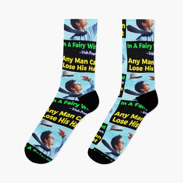 Item preview, Irish Proverb - Any Man Can Lose His Hat In A Fairy Wind designed and sold by IrishProverbs.
